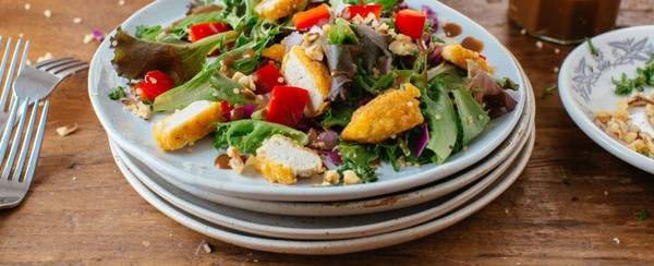 Balsamic Breaded Chicken Salad 